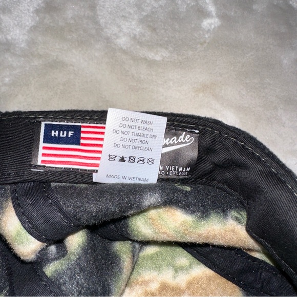 Huf Worldwide Fleece Hat Cap Camo Adjustable - Picture 7 of 8
